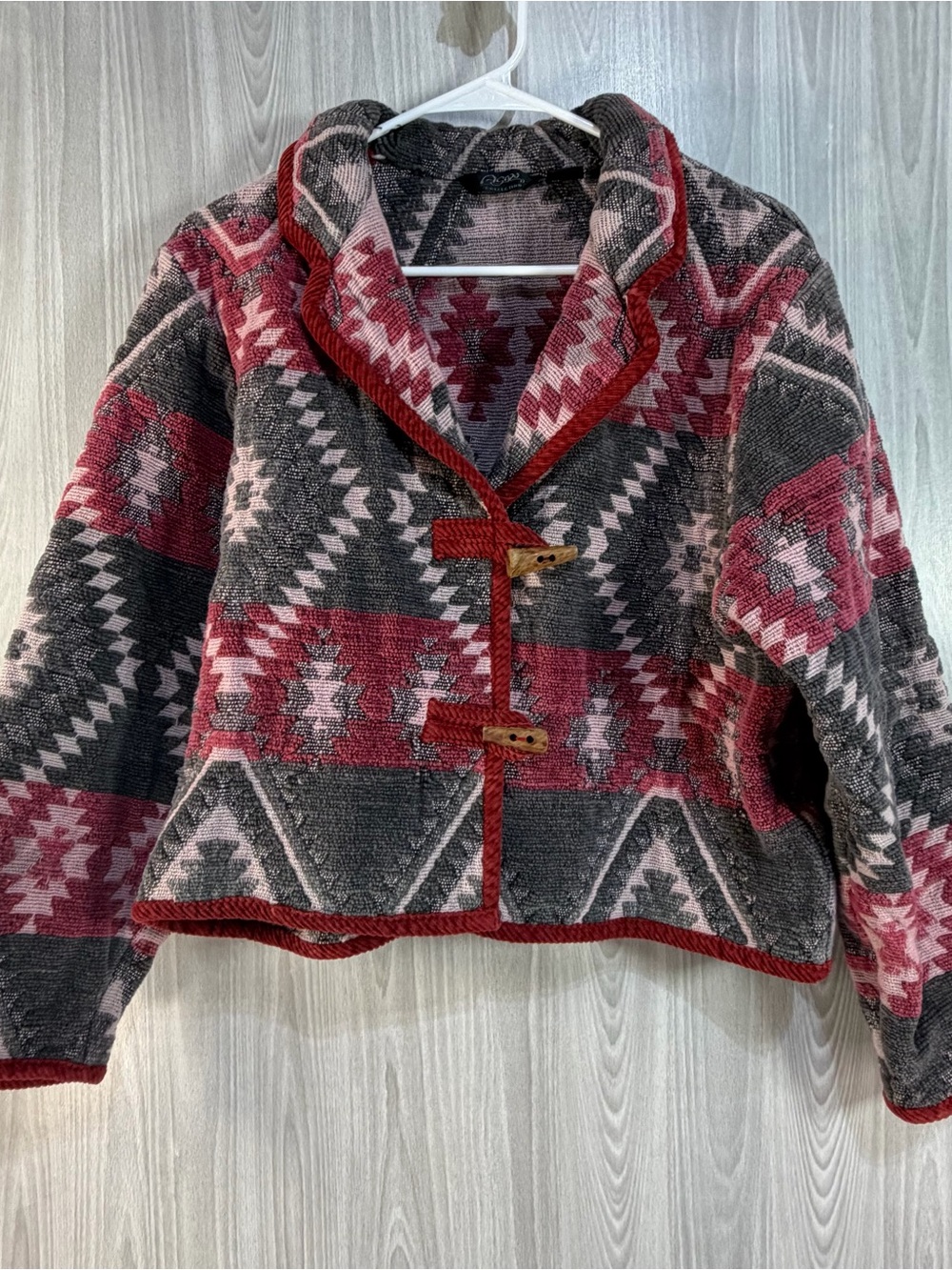 Agapo Collection Handloom Tapestry‎ Boho Cotton Geometric Southwestern Jacket L